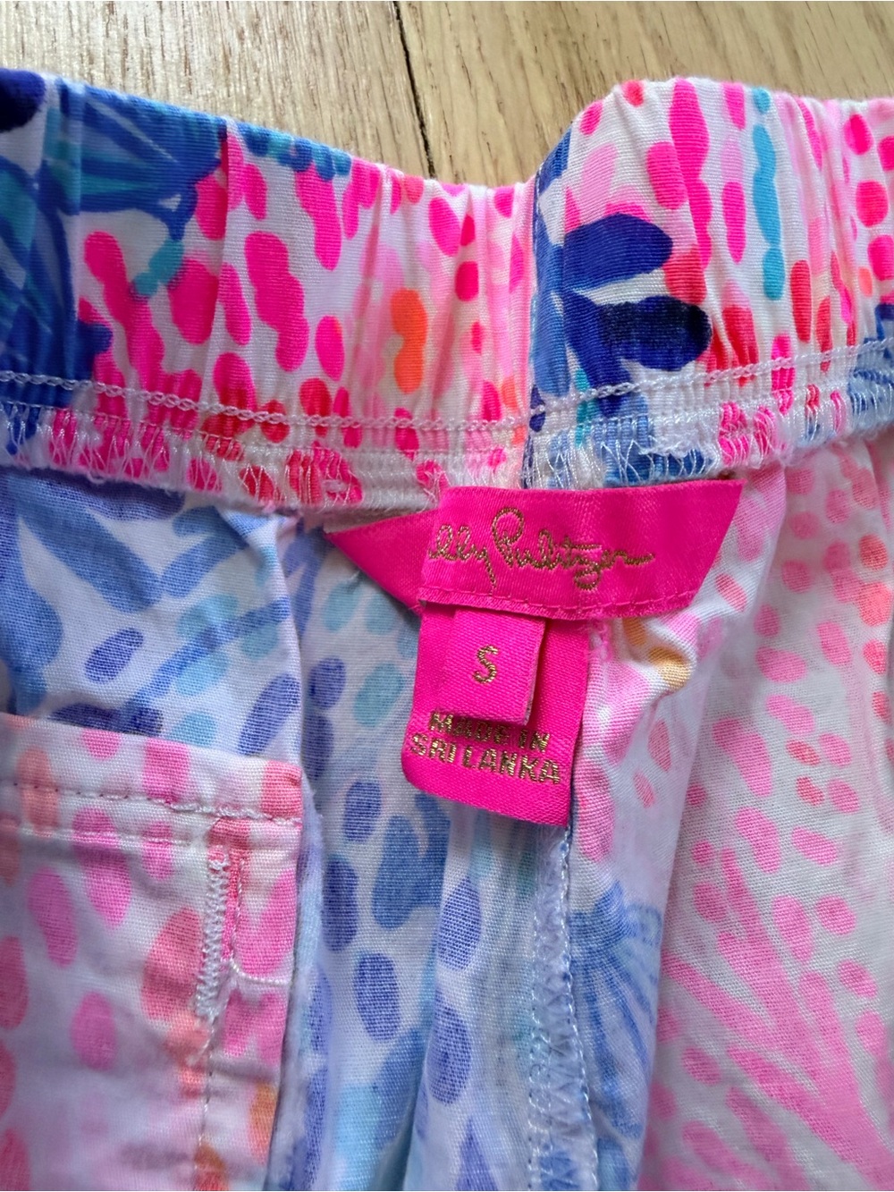 Lilly Pulitzer Skort Size Small Blue Pink Coastal Sea Life Print - Picture 3 of 6